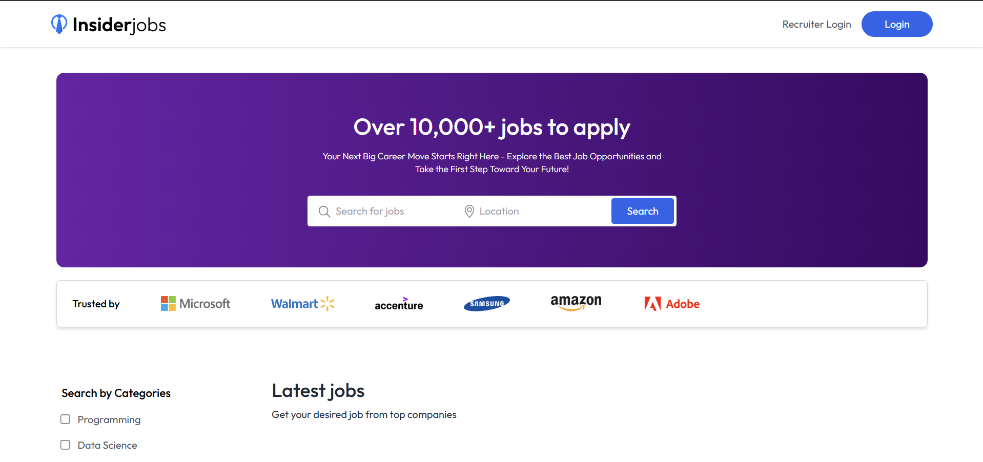 Screenshot of my project